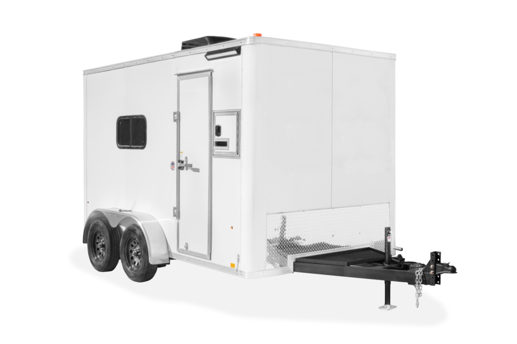 Compass Fiber Splicing Trailer Enclosed Contractor Trailer Front