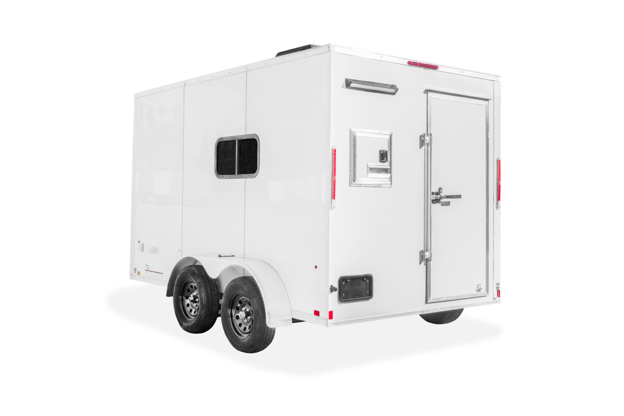 Compass Fiber Splicing Trailer Enclosed Contractor Trailer Rear